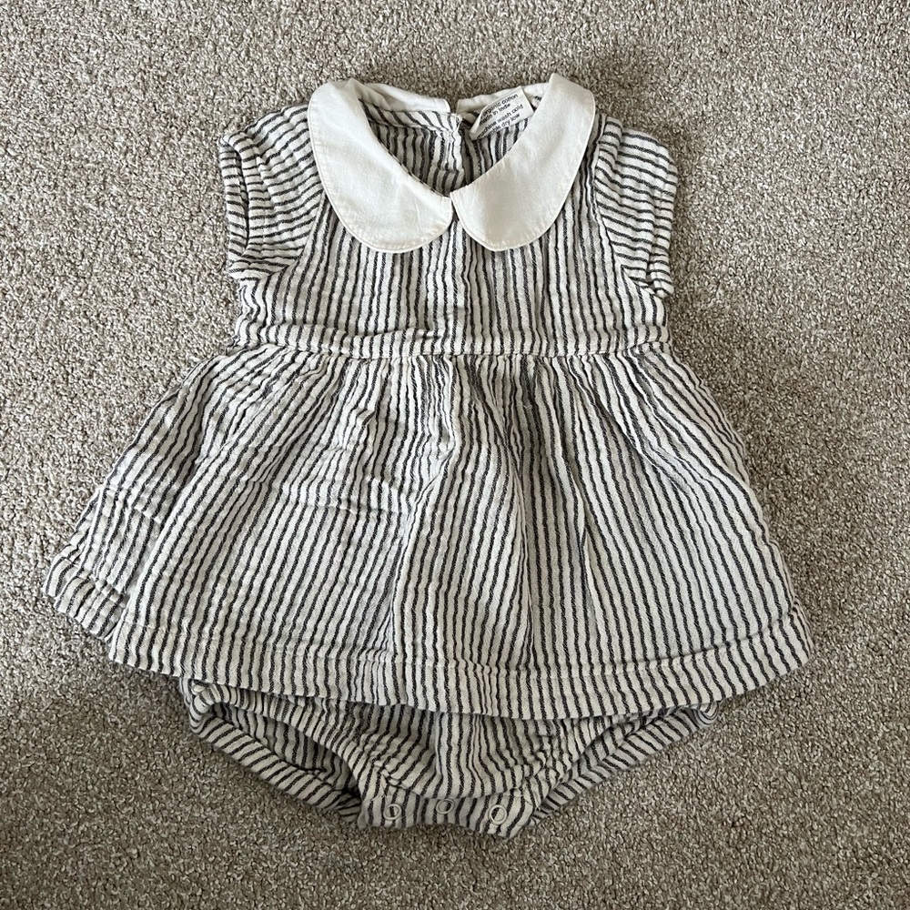City Mouse romper, organic cotton